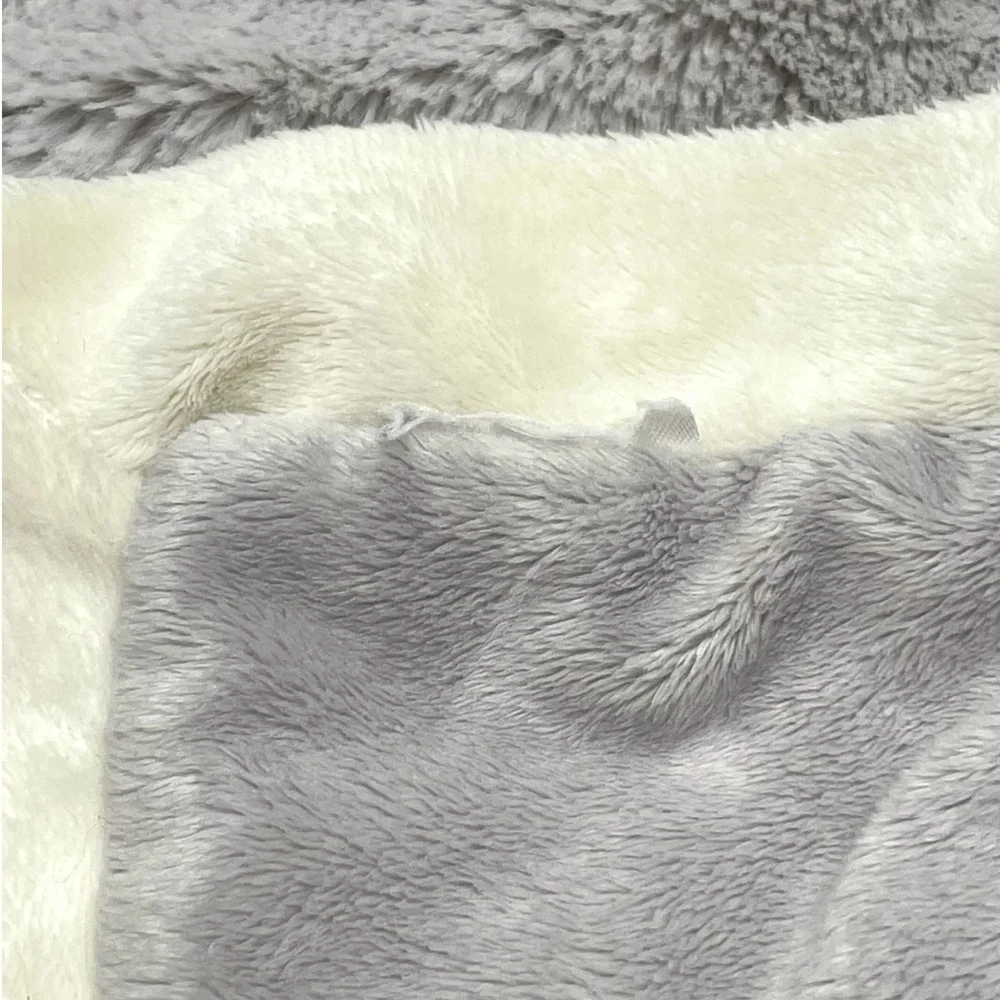 Baby Ganz Emerson Elephant Lovey Security Blanket Toy Gray Cream 13” NO TAGS